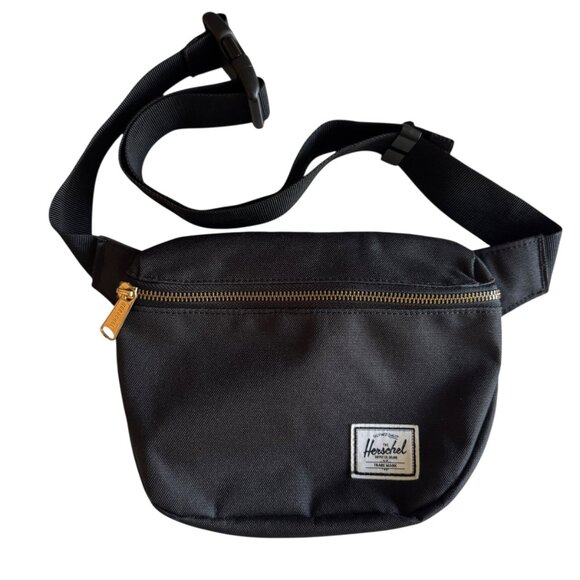 Herschel Fifteen Waist Pack Black 2.0L Fanny Pack Chest Bag Travel Zip Adjust - Picture 3 of 14